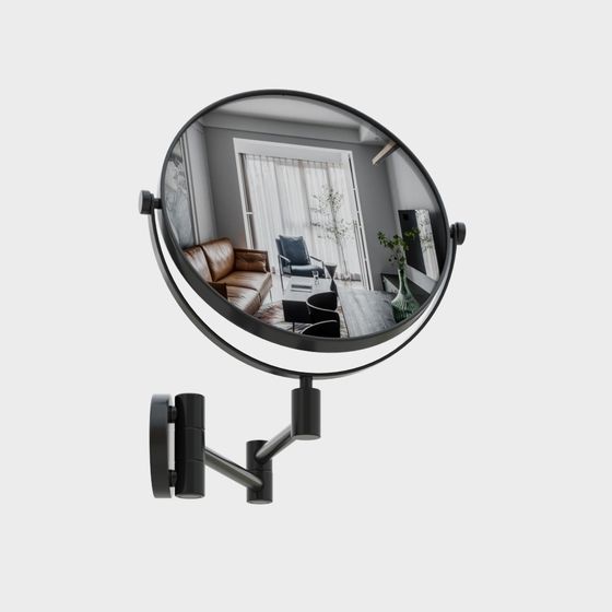 Stylish Low-Poly Mirror 3D model for Contemporary Spaces