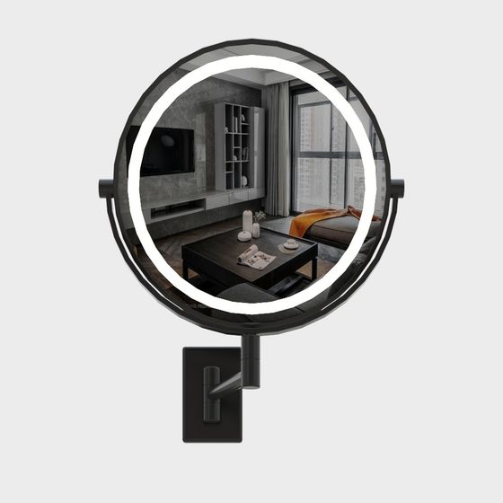 Sleek Modern Mirror 3D model for Stylish Interiors
