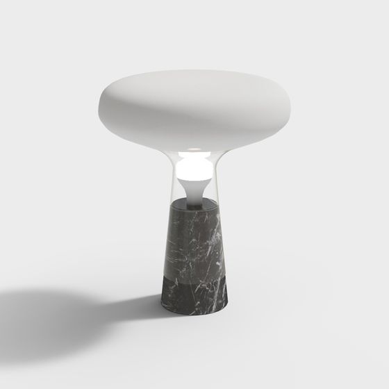 Elegant Low-Poly Table Lamp 3D Model