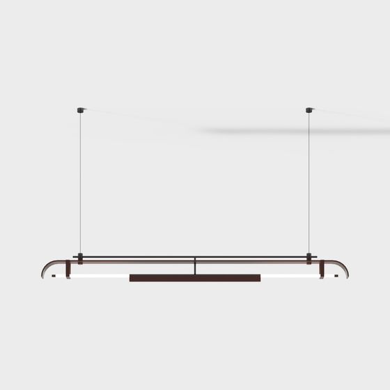 Elegant Low-Poly Pendant Light 3D model