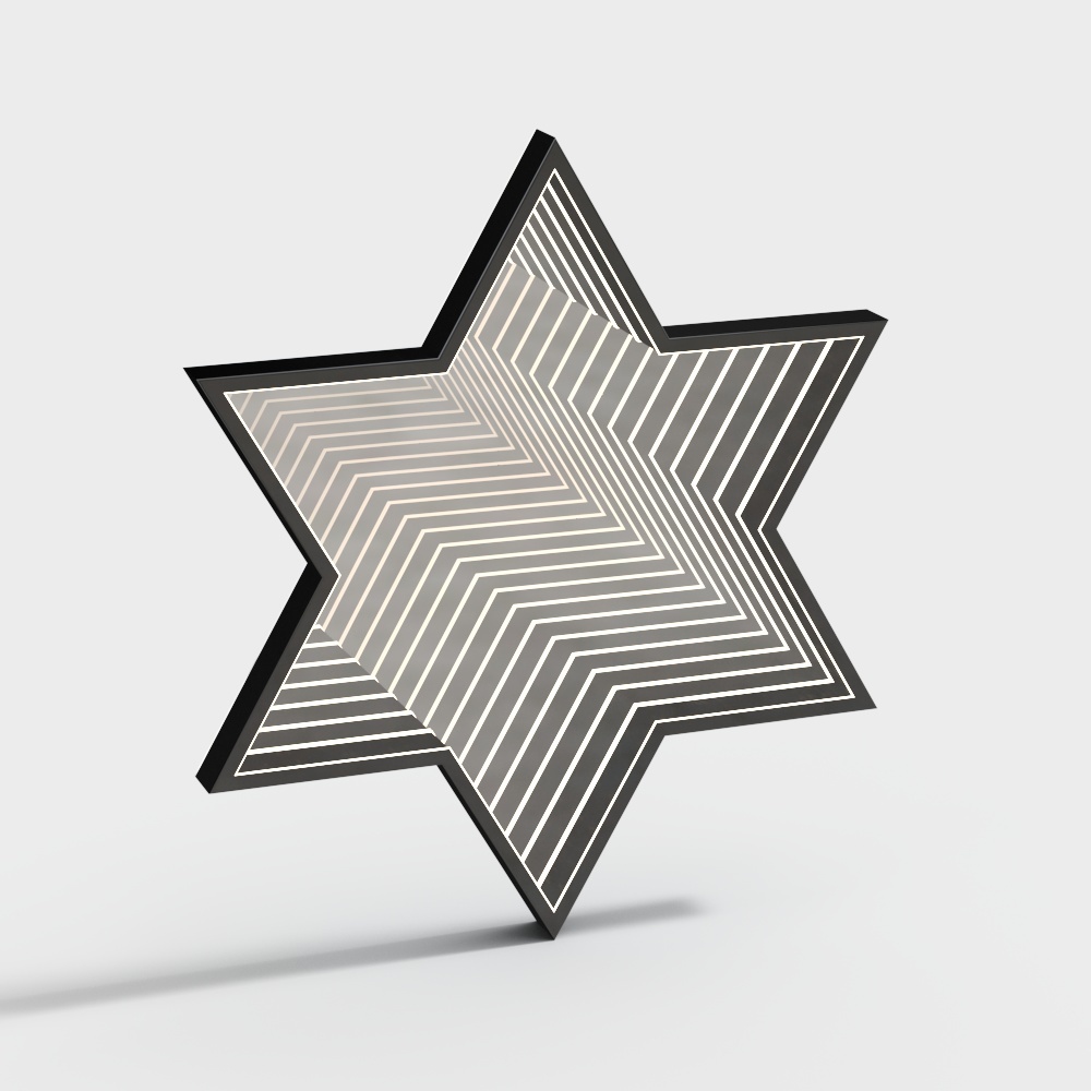 モダン幾何学的アビスミラー装飾ミラー