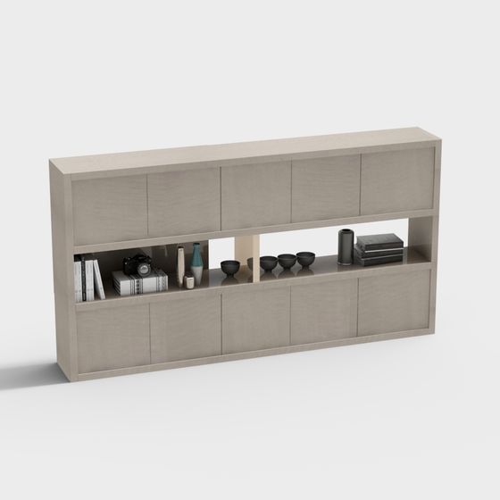 Urban Bookshelf 3D model