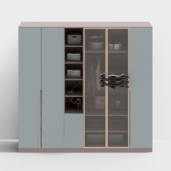 Moderne Mode-Kleiderschrank - sechs Türen