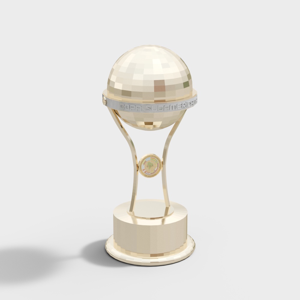 Elegant Trophy 3D Model with Low Poly and High Detail