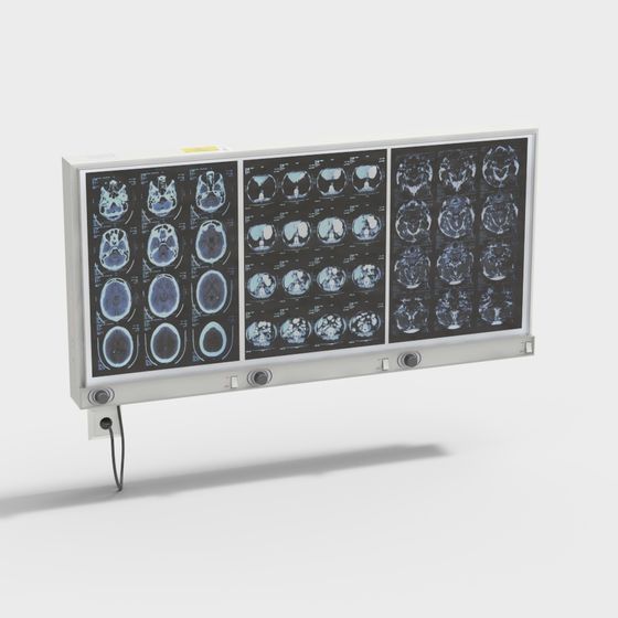 Detailed Brain CT Scanner 3D model
