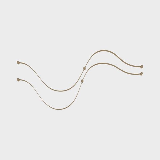 Lampade da Parete Lineari Moderne - Onde