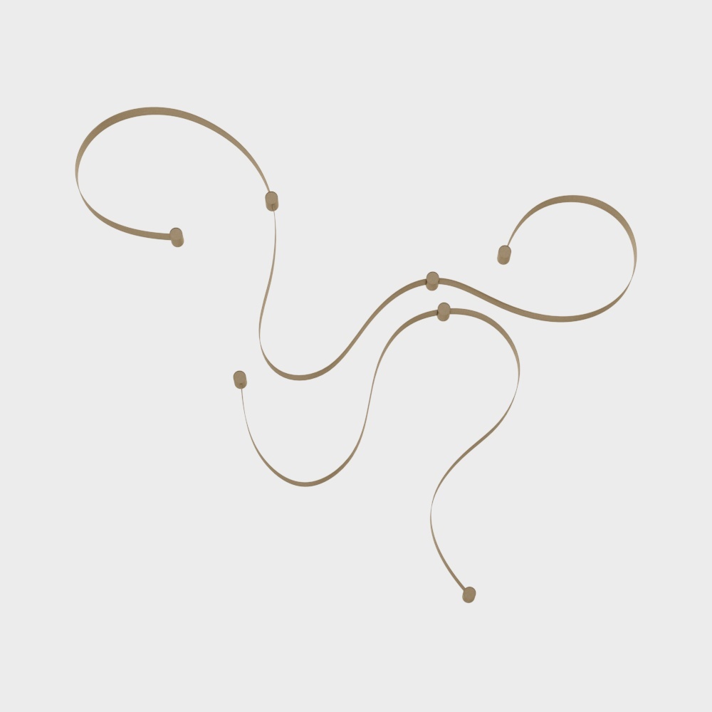 Modern linear wall lamp - pattern