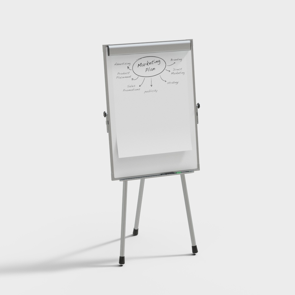 กระดานไวท์บอร์ดเคลื่อนที่แนวตั้งทันสมัย-ขนาดเล็ก