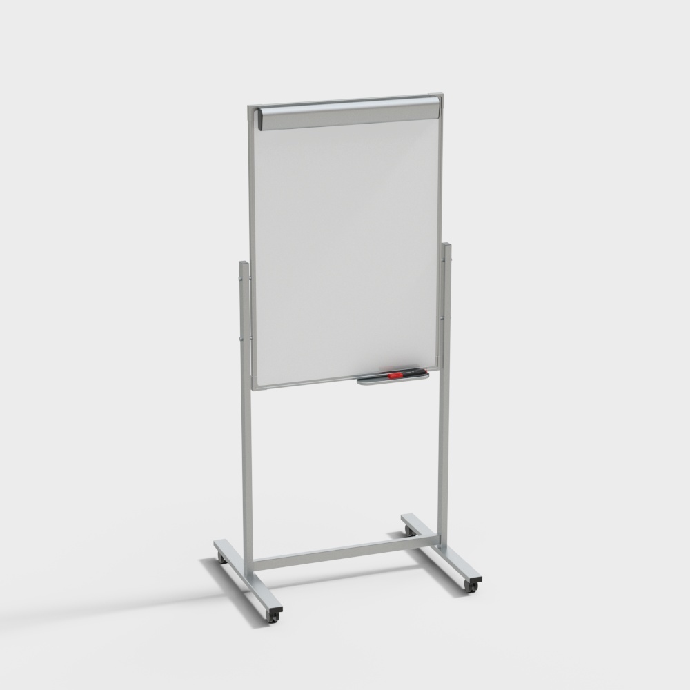 Modern vertical mobile whiteboard - medium