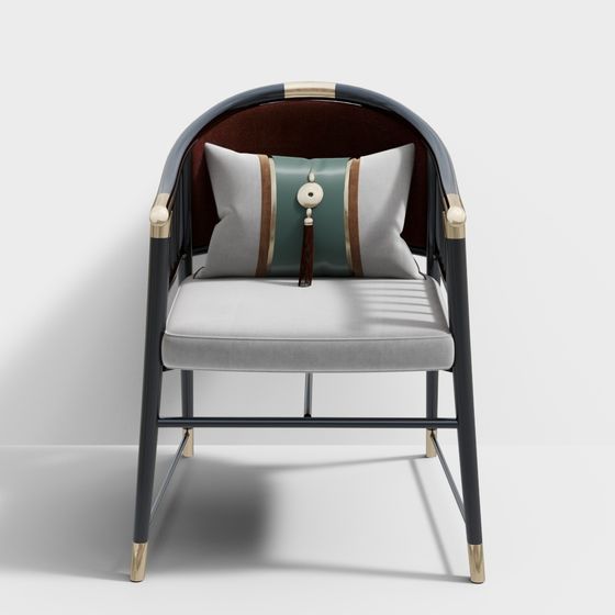 Neuer chinesischer Licht-Luxus-Lounge-Stuhl Seite Wenige-1