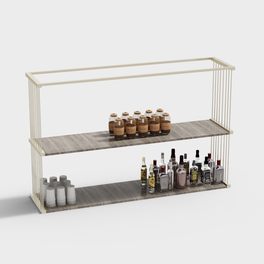 Sedia da Bar Moderna con Cassa per Caffè - Armadietto a Muro