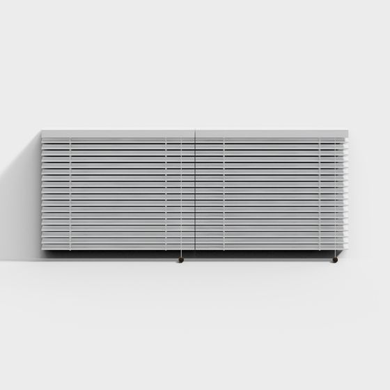 Minimalist Louvered Shutter 3D model