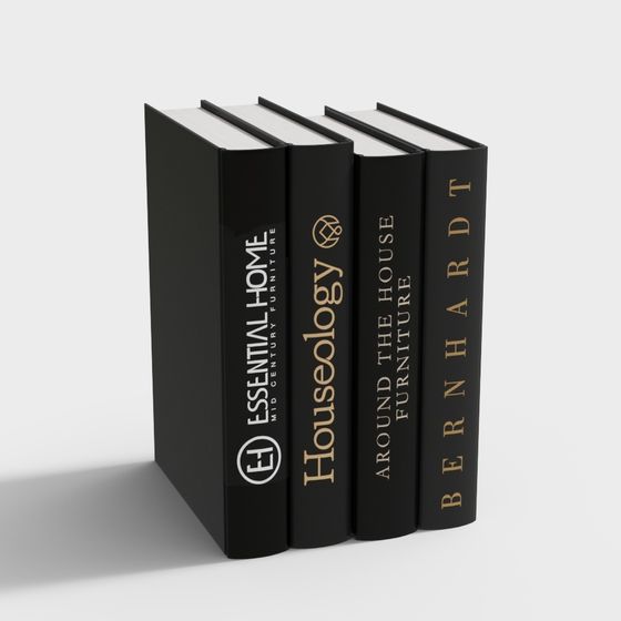 Elegant 3D Book Series Model for Modern Design