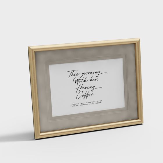 Elegant Minimalist Frame 3D model