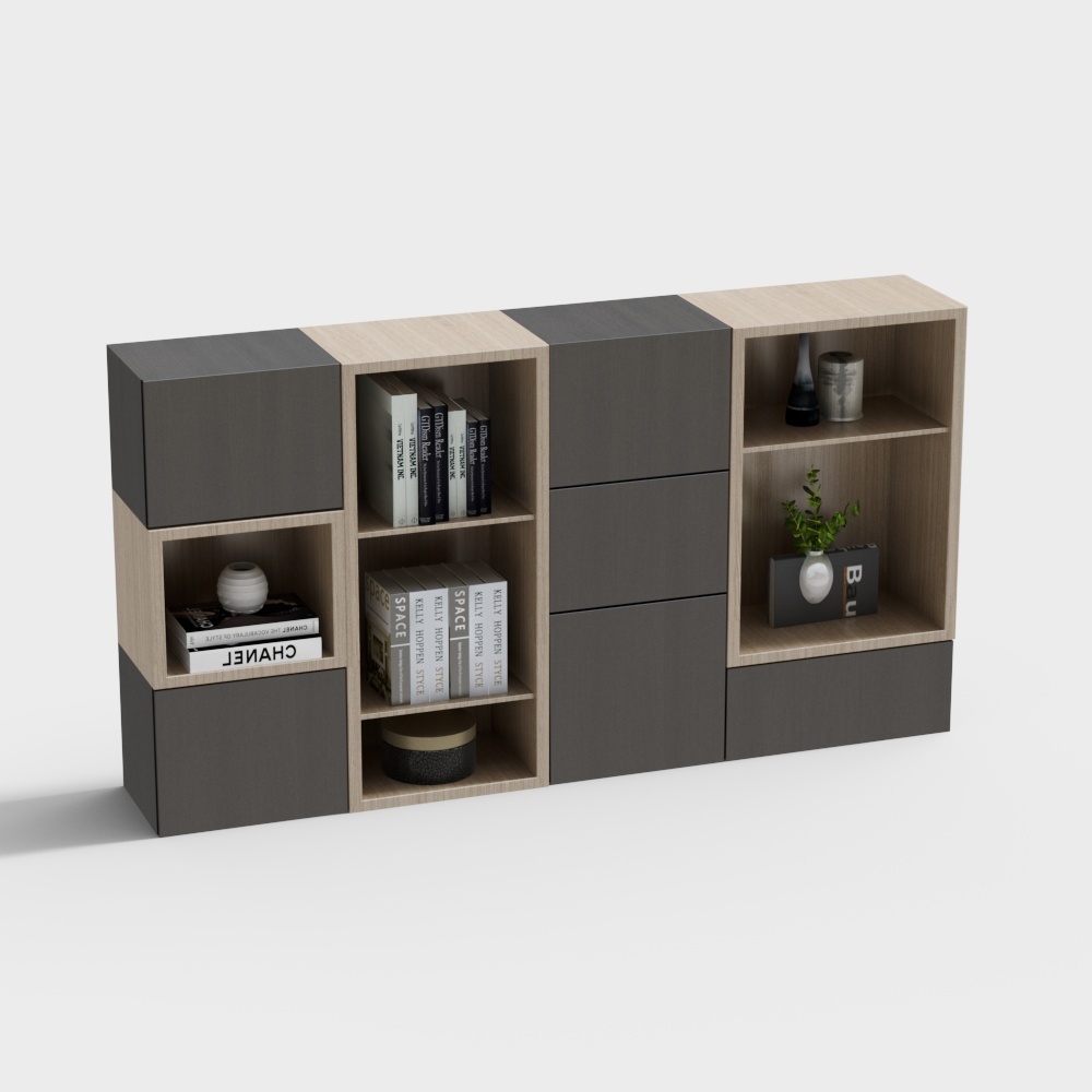 Modern cabinet closet combination-4