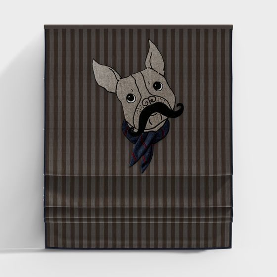 강아지와 낮과 밤 롤러 블라인드