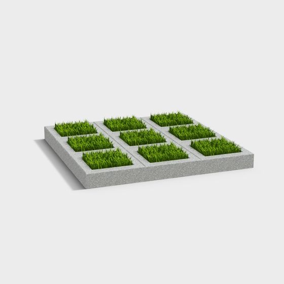 Urban Garden 3D model for Creative Projects