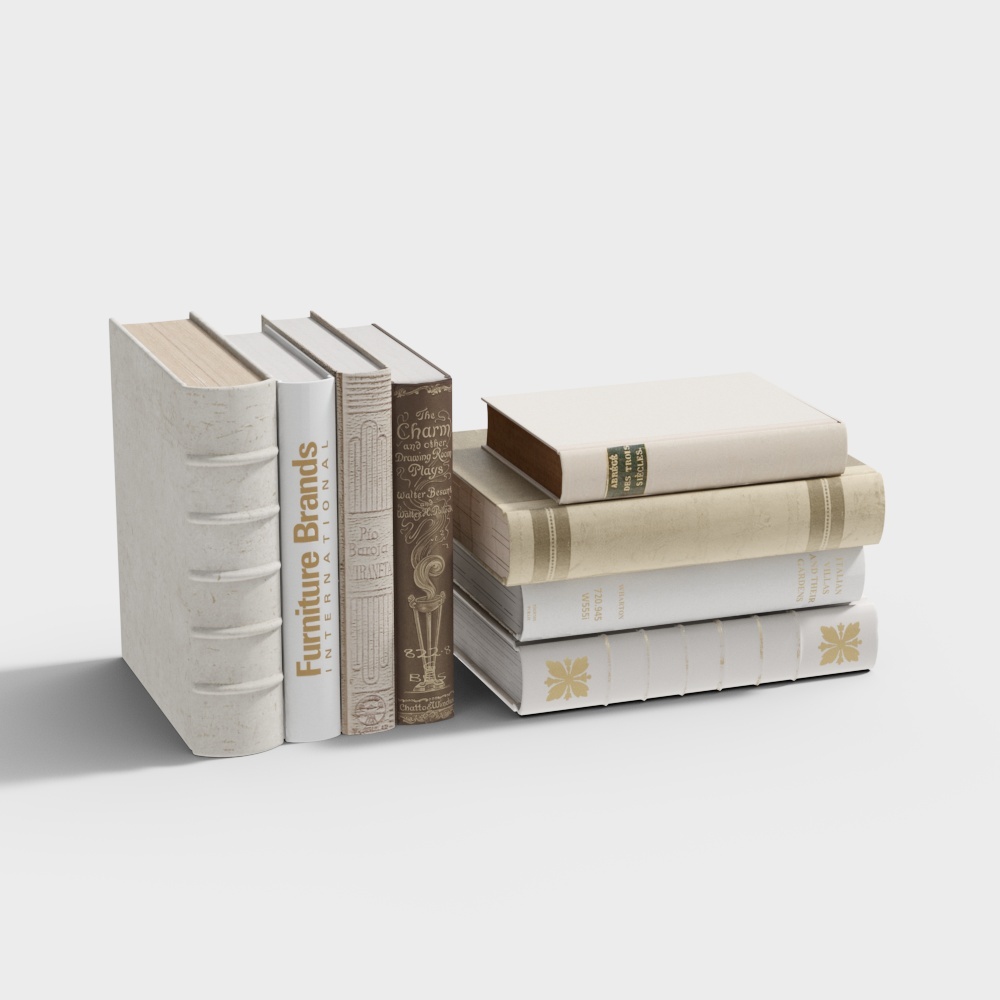 ヨーロッパ風の本棚の本