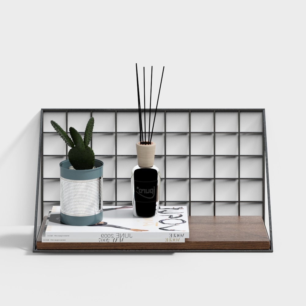 ชั้นวางผนังเหล็กดัดนอร์ดิก - 6