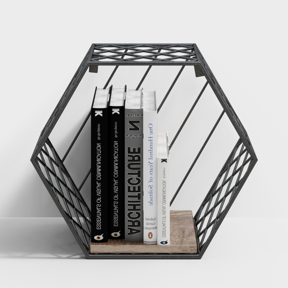 Скандинавская настенная полка из кованого железа - 4