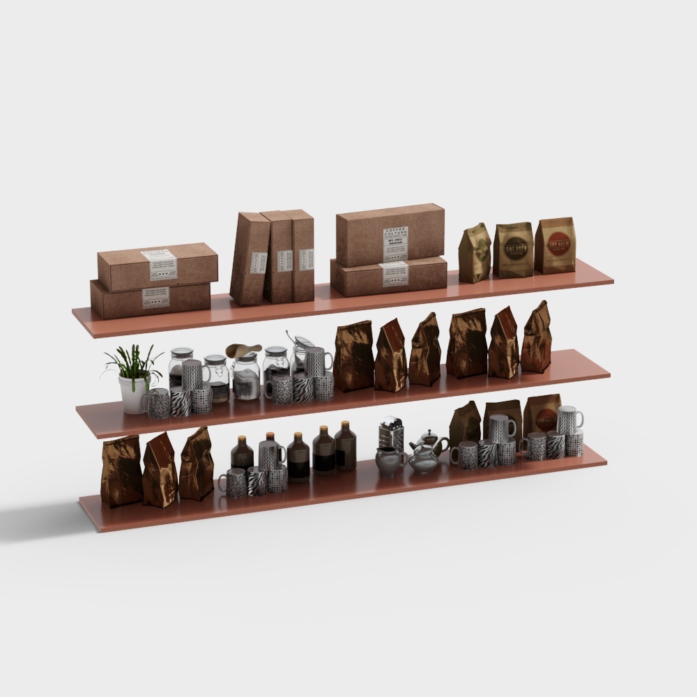 Industrial cafe wall shelf/cabinet