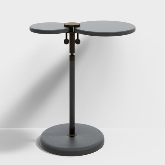 Elegant Rotating Double-Sided Round Table 3D model