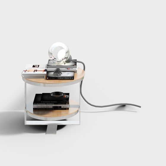 現代圓幾原木角幾