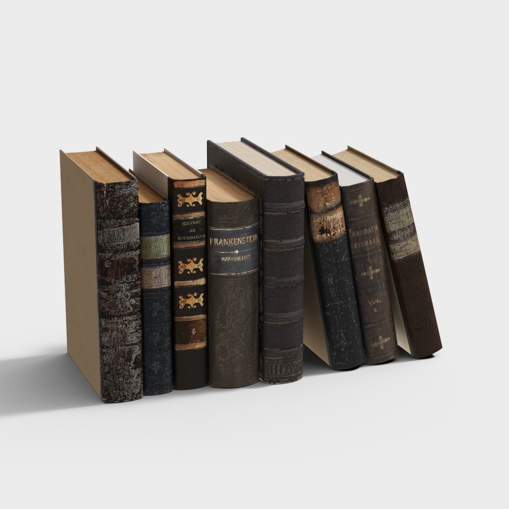 Vintage Book 3D Model – Low-Poly Detailed Asset