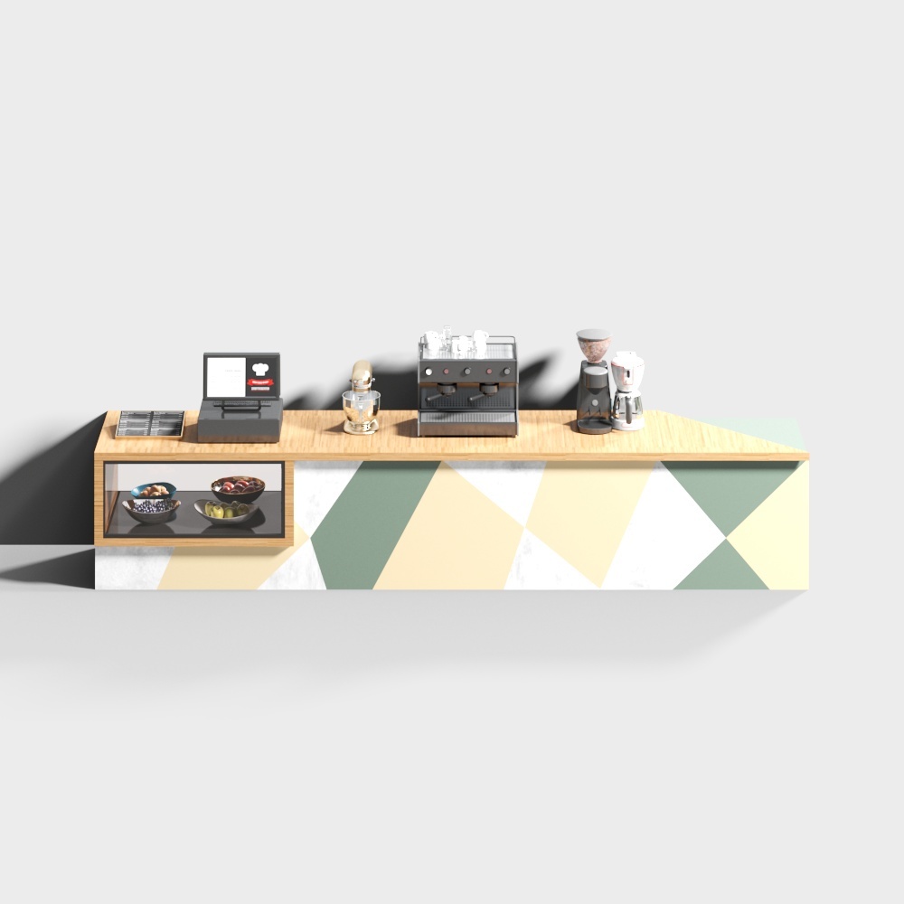 Moderna caffetteria a due piani - bar