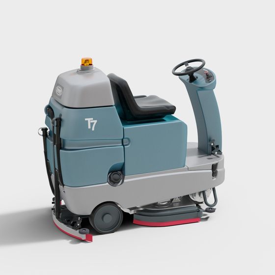 T7 Floor Scrubber 3D Model
