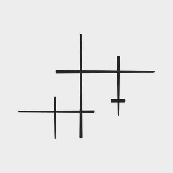 Minimalist Tic Tac Toe 3D Model