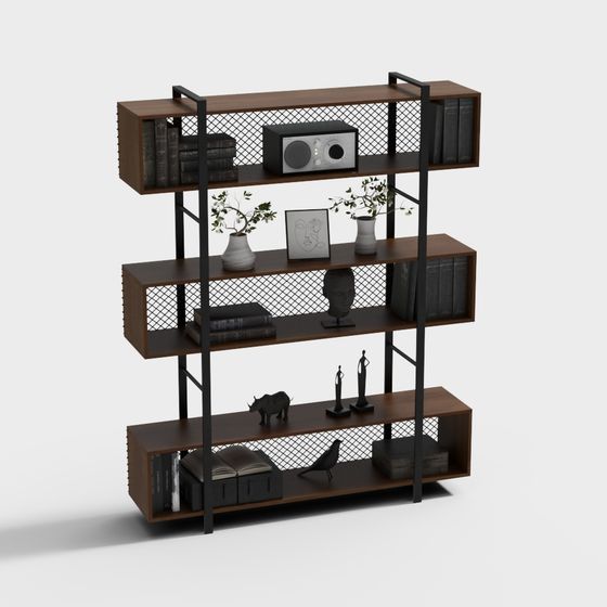 Urban Elegance Bookshelf 3D model