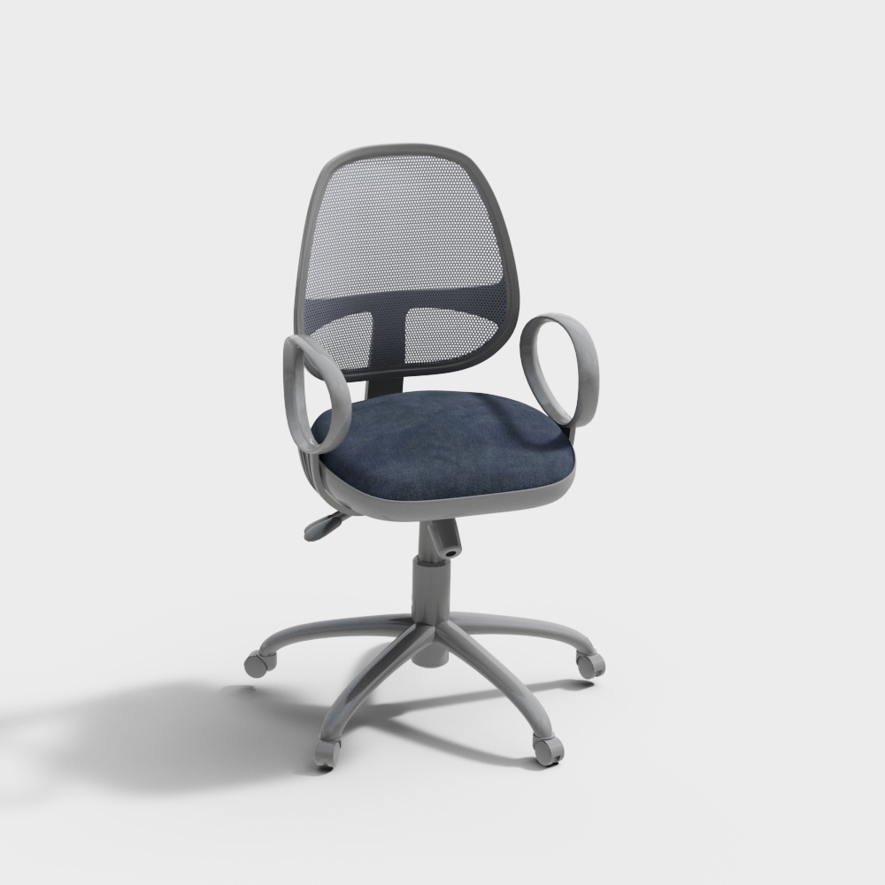 モダンメッシュオフィスチェア - 回転アームレスト付き