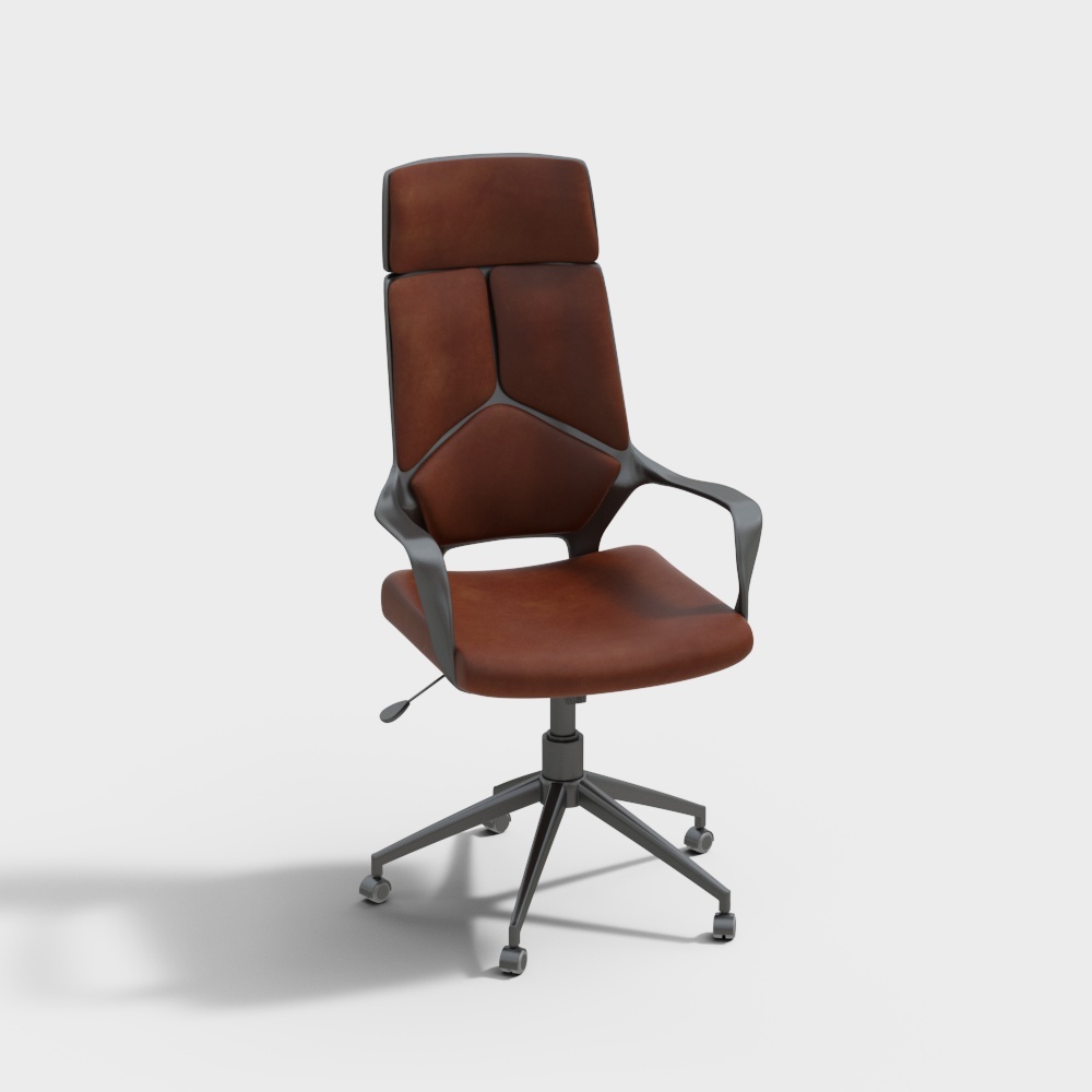 現代時尚轉椅辦公椅-升降扶手