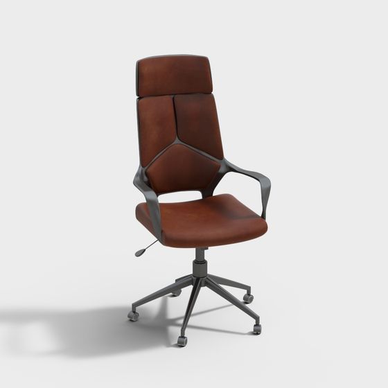 現代時尚轉椅辦公椅-升降扶手