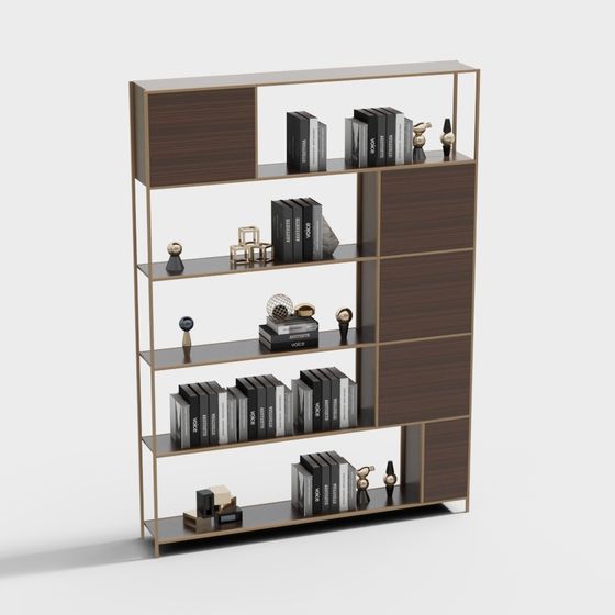 Urban Elegance Bookshelf 3D model