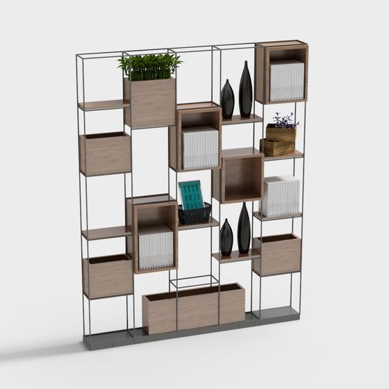 Современная библиотечная декоративная полка