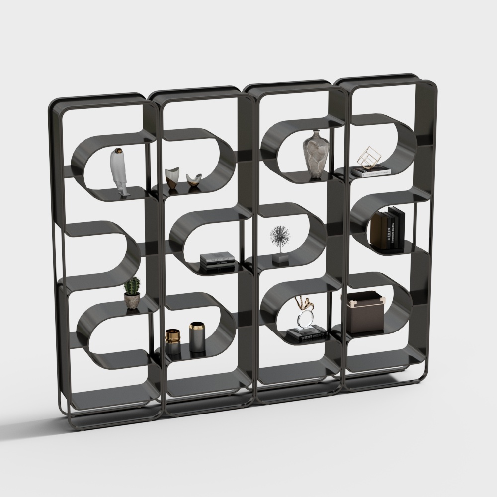 Modern decorative shelf bookshelf shelf