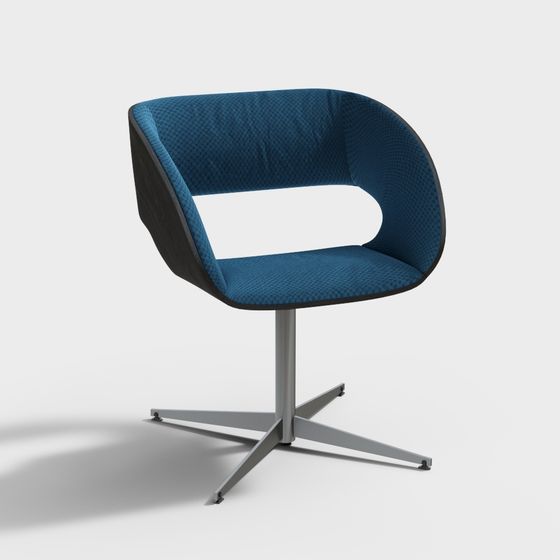 Curve Chair 3D model for Creative Spaces