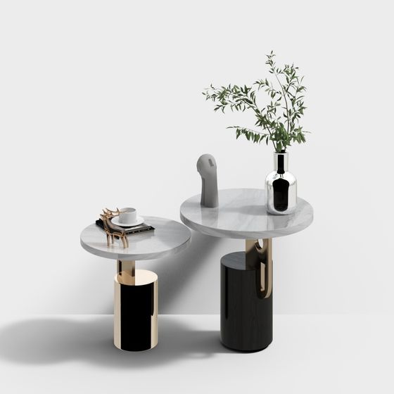 Urban Accent Table 3D model for Modern Spaces