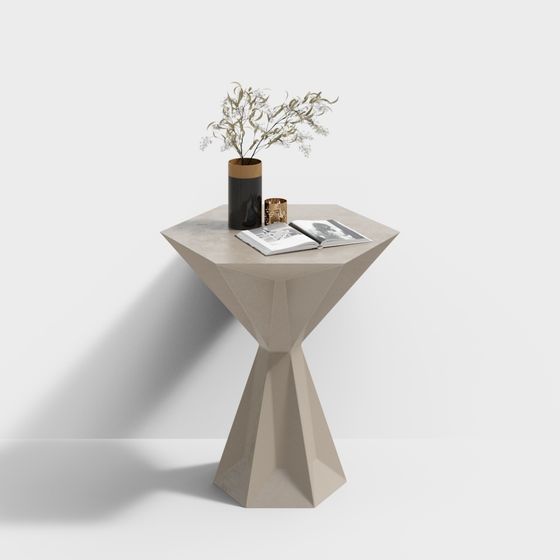 Geometric Charm Side Table 3D model