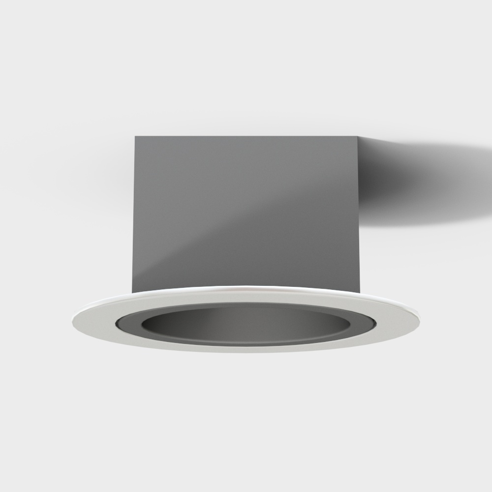 Modern downlight spotlight - round one hole
