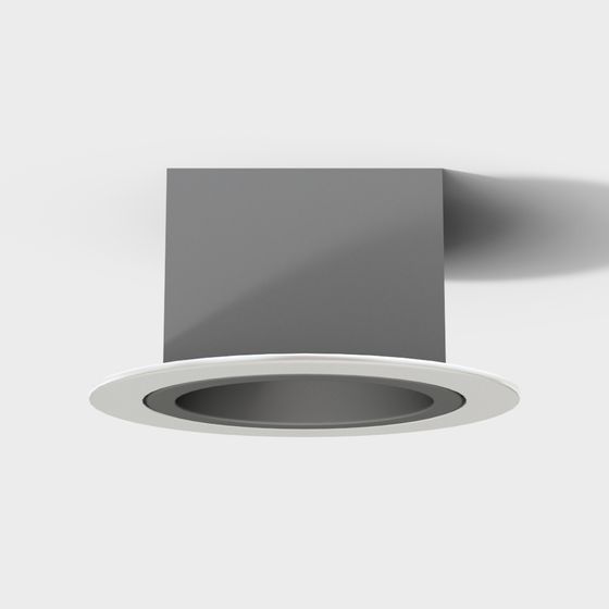 Sleek Embedded Light Fixture 3D model