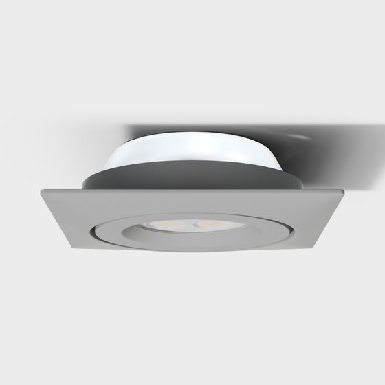 Sleek and Modern Embedded Light Fixture 3D model
