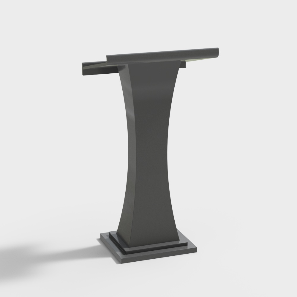 Podio moderno - Bevel quadrato nero