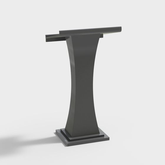 Podio moderno - Bevel quadrato nero