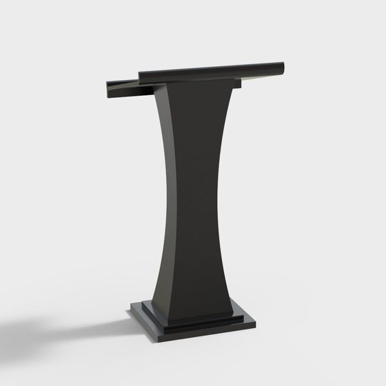 Elegant Low-Poly Podium 3D model