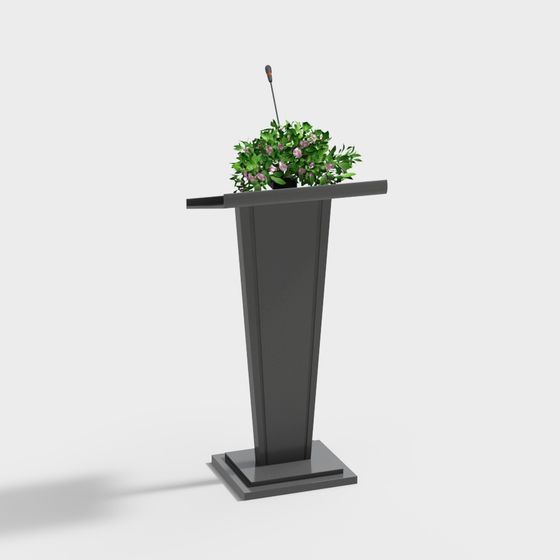 Elegant Low-Poly Podium 3D model