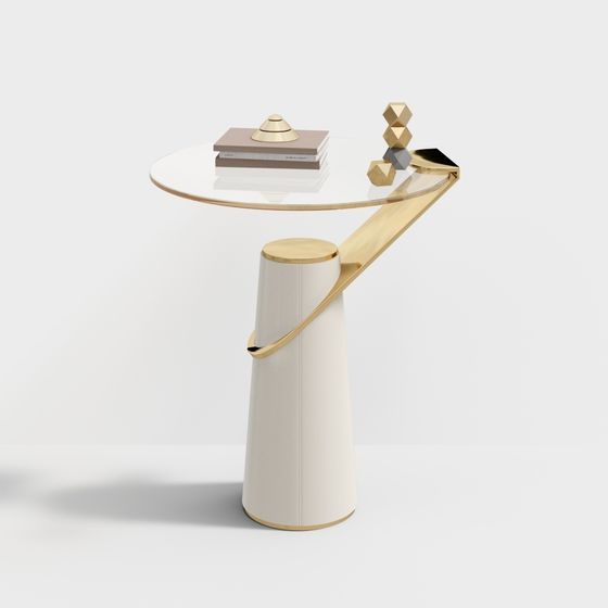 Elegant Round Table 3D model