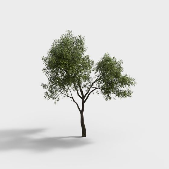 Lifelike Low-Poly Tree 3D model